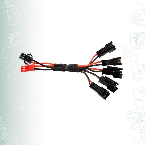 Câble Charge 2p de Femelle Jst Mâle Adaptateur Batterie  Charge Cinq Batteries, Points de Soudure Renforcés, Portable, Résistance aux Hautes Températures, Silicone et Métal (1/5)