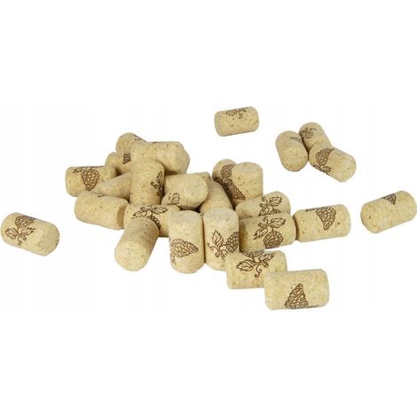 100 tapones de corcho para botellas de vino (23 x 38)