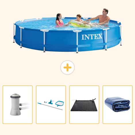 Intex Piscine Tubulaire Ronde - 366x76 cm - 5-pièces  S235 (1/5)