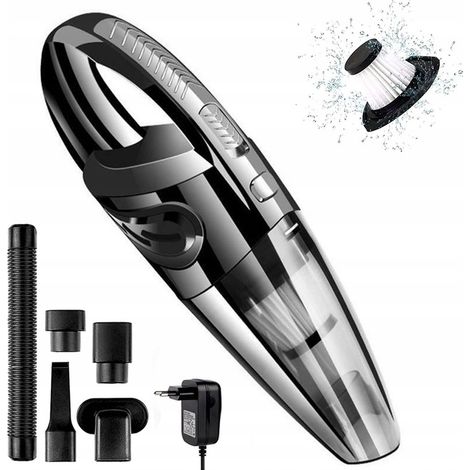 POTENTE ASPIRADORA DE MANO PARA COCHE + BOQUILLAS DE 120 W