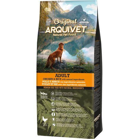 ARQUIVET Original - Adult - Crocchette per cani con pollo e riso 12 Kg - Crocchette per cani - Crocchette per cani - tutte le razze - ingredienti naturali (1/5)
