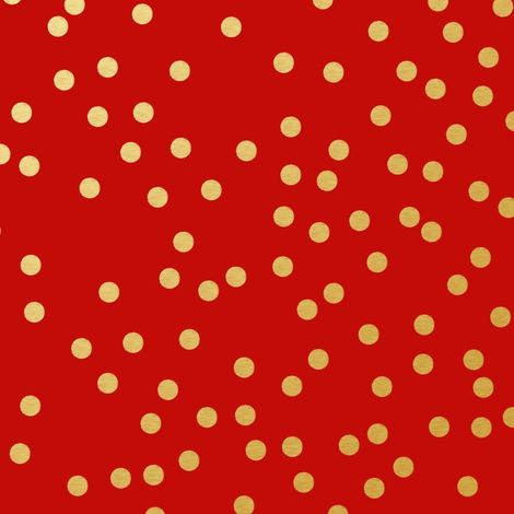 Braun & Company Servietten Motiv Avantgarde Golden Dots rot 33 x 33 cm - 20er Pack Weihnachtsdeko