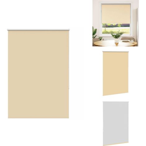 Verdunkelungsrollo Beige 100x130cm Stoffbreite 95,7cm Polyester - Verdunkelungsrollo - Verdunkelungsrollos - Rollo - Verdunklungsrollo (1/5)