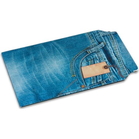 Lot de 5 enveloppes carton B-Box 4 imprimée JEANS format 250x353 mm