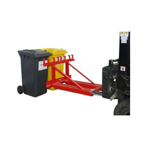 Bauer Mülltonnen-Heber MH-II, lackiert, Feuerrot (1/4)