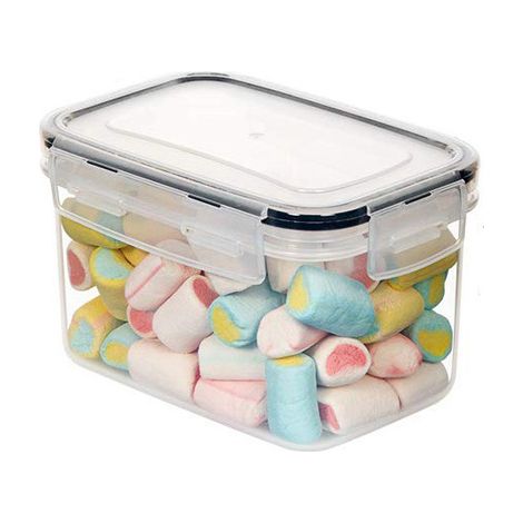 Boîtes de conservation sans BPA - Boîte hermétique en plastique avec étiquettes et marqueur 0,8 L (1/4)