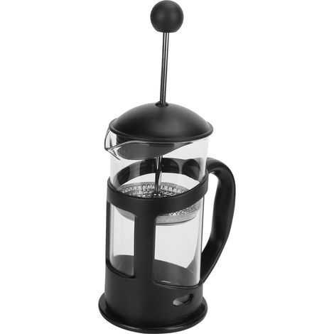 Hitzebeständiger Wasserkocher aus Borosilikatglas für Kaffee, Tee und andere Getränke mit schwarzem Siebeinsatz, 600 ml Fassungsvermögen, manuelle Brühmethode (1/5)