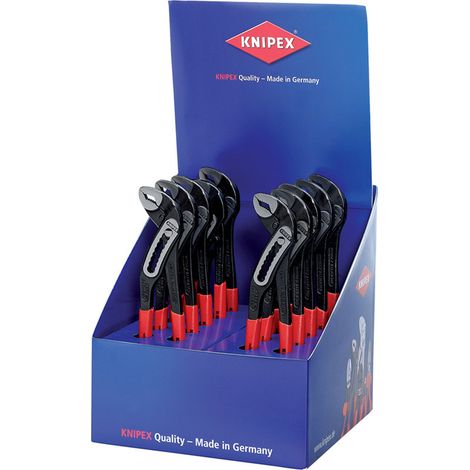 Draper 05768 KNIPEX Alligator 00 18 01 V12 Counter Display of 88 01 250 Water Pump Pliers 10 parts, 250mm