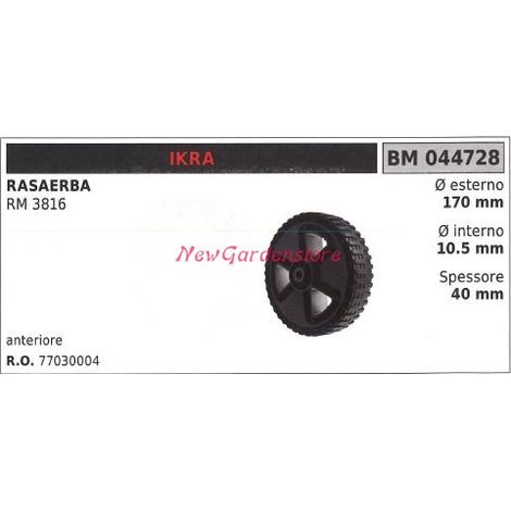 Rueda delantera IKRA cortacésped RM 3816 044728