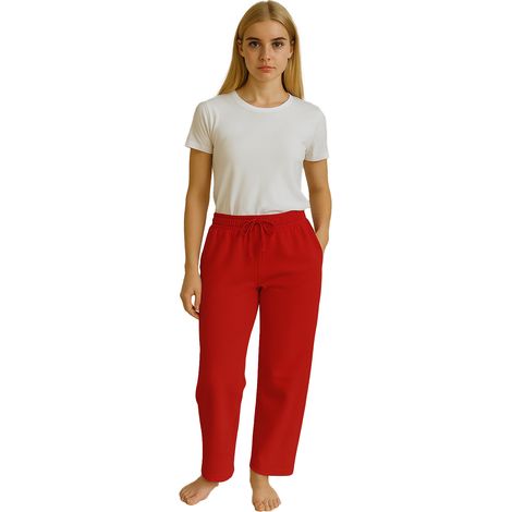 Bequeme Damen-Jogginghose für den Alltag, rot (1/5)