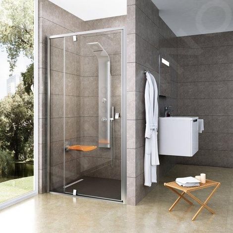 Ravak Pivot - Porte de douche PDOP2-100, 961-1011 mm, verre satiné/clair 03GA0U00Z1 (1/5)