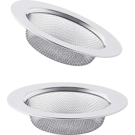 2 Pièces,Bouchon Evier Cuisine,Filtre Evier,Bonde Evier Cuisine,Filtre Evier Cuisine,Passoire Evier Cuisine,Grille Evier Cuisine,Bouchon Evier,Bonde Evier,Acier Inoxydable,7.8cm (1/5)
