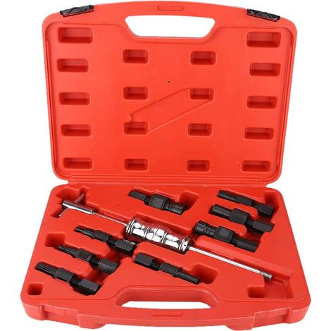 Innenlagerabzieher-Set, 9-teiliges Set mit Innenlagerabzieher für Sacklöcher, Gleithammer und Innenlagerwerkzeug-Set