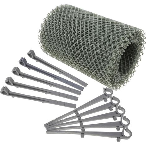 Grille De Protection Pour Gouttière Rouleau De Treillis Gris 6 m x 16 Cm (1/5)