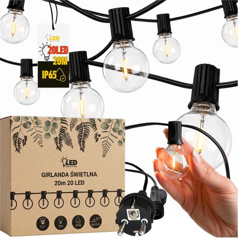 Solution LED - Guirlande de jardin - 20 m, 20 LED - M2 (1/5)