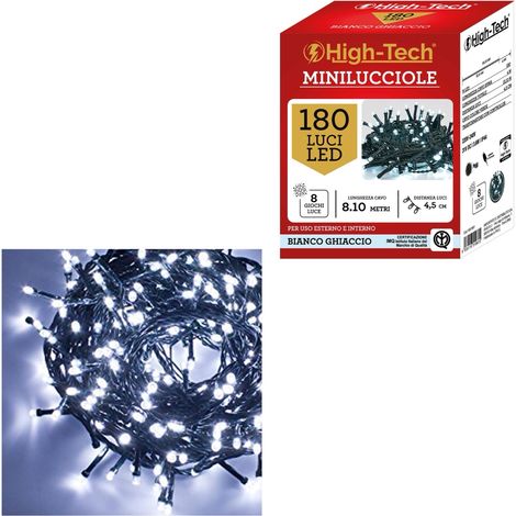 HIGH-TECH FILO LED 180 BIANCO GHIACCIO (1/2)