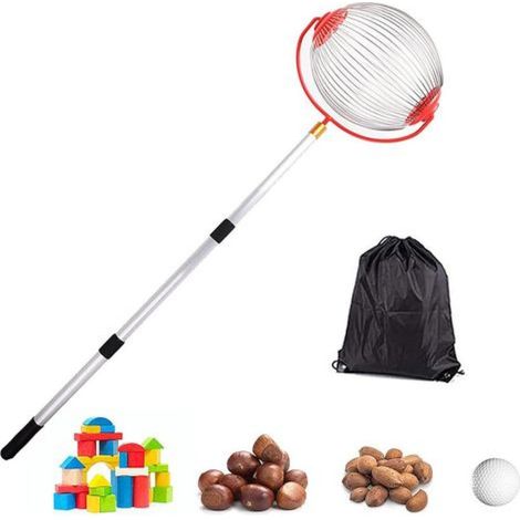 Collecteur de rouleaux pour gros fruits, poires, pommes, balles de tennis, collecteurs de noix, cueilleurs de pommes, cueilleurs de pommes, pratique - Pas de flexion (1/5)