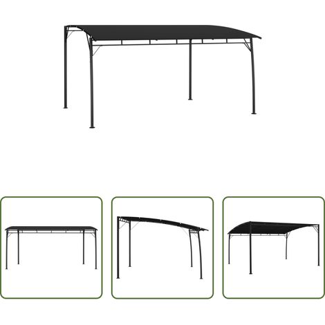 Terrassenüberdachung - Garten-Sonnenschutz 4x3x2,55 m Anthrazit (1/5)