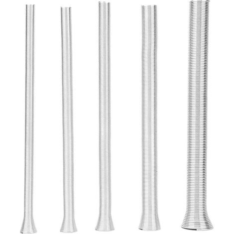 Super Elastic Steel Spring Tube,5Pcs 21cm Extension Spring,Compression Spring Kit PVC Electric Wire Bending Pipe Spring,for Curved Copper Tubes Aluminum Tubes (1/5)