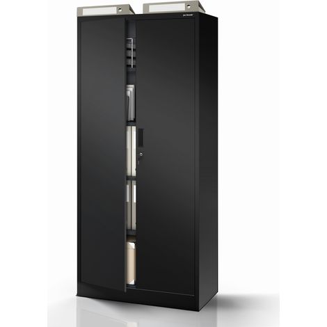 Armoire métallique noire JAN Compact 1750 x 800 x 400 mm