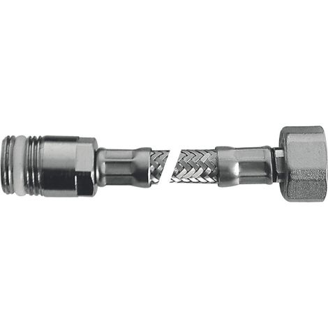 SCELTO DA DESIVERO Flessibile Flex inox c/rosone mp 1/2"xf1/2"l.300 codice prod: DSV04710 (1/2)