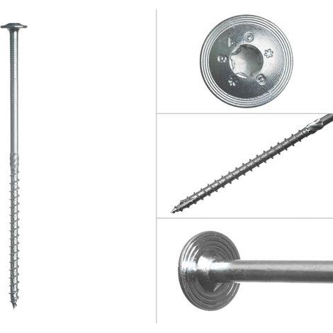 Tellerkopfschrauben verzinkt Torx 8 x 200 mm - Schachtel 50 Stück