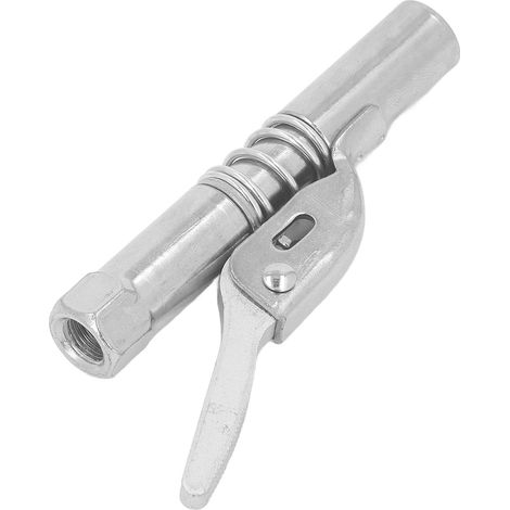 Pistolet graisseur avec buse autobloquante, buse de graisse haute pression à pince, tête de pistolet graisseur pneumatique et manuelle (1/5)