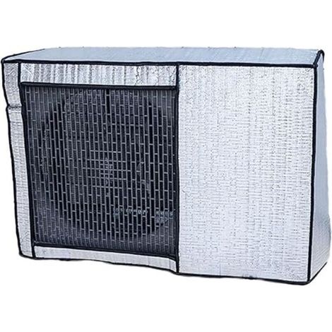 (Ouvert,100 42 79cm)Couverture extérieure de climatiseur Fait de Film d\'aluminium Anti-poussière Housse Climatiseur Exterieur Couverture extérieure de climatiseur Anti-poussière (1/5)