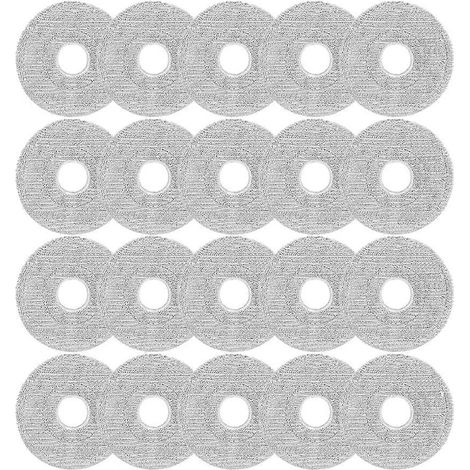 20 Stück Wischmopp-Pads für Xiaomi Mijia 5C / OV42CN Saugroboter, Ersatzteile, waschbare Wischpads (1/5)