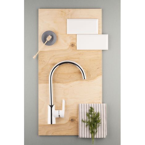 KFA Armatura Angelit Wasserhahn verchromt mit schwenkbarem Auslauf 20,8 cm