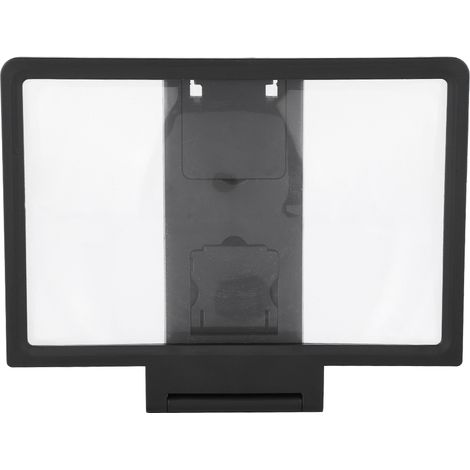 Agrandisseur d'écran téléphone portable avec support et haut-parleur - Vidéo HD - Noir (1/5)
