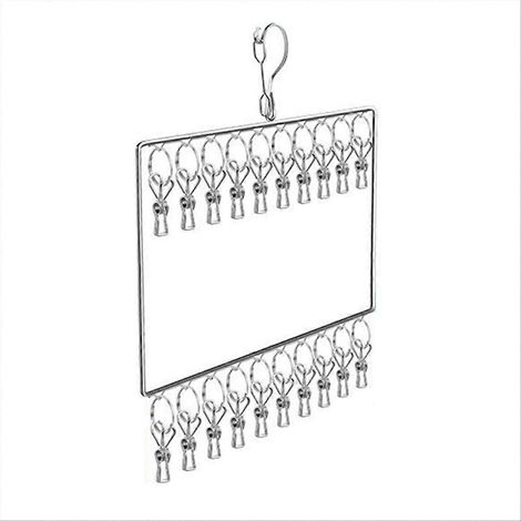Cintre multi-clips, cintre épée, séchoir à sous-vêtements multifonction (1/5)