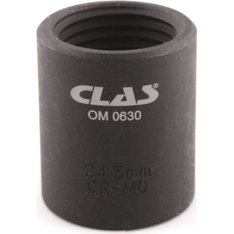 Douille filetage inversé 24.5mm L.38mm 1/2" Cr-Mo - SA 0652 - CLAS Equipements