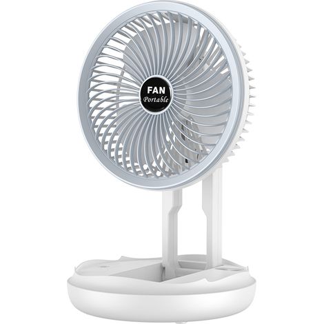 Ventilateur de bureau électrique Portable, multifonction, pliable, suspendu, mural, 4 vitesses réglables, charge de Type C (1/5)