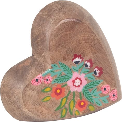 Signes Grimalt Verschiedene Holzherzen  Braune Figur – 15 x 14 x 3 cm