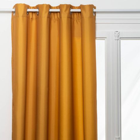 Isolierender Vorhang Neal Ockergelb 140x260cm - Atmosphera créateur d'intérieur