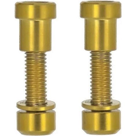 Vis de potence en alliage de titane M5x18 mm avec rondelle pour guidon de vélo de route, couleur or (1/5)