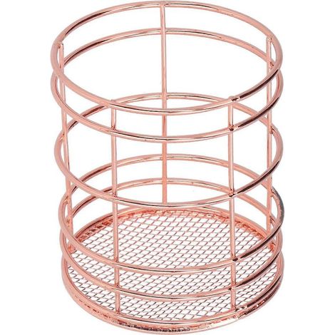 Porte-baguettes rond creux multifonctionnel, porte-stylo de bureau, organisateur pour la cuisine, or rose (J13454CP)