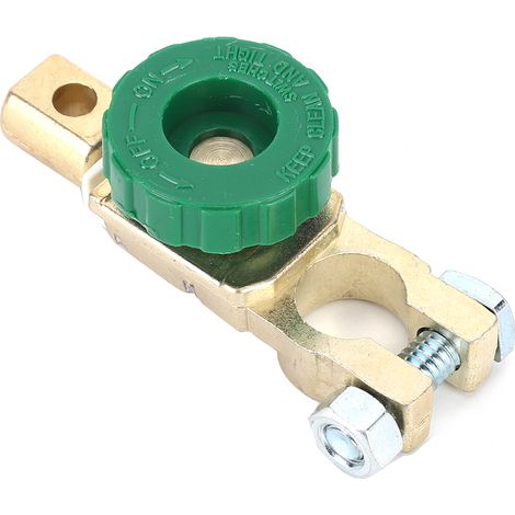 Interrupteur de Déconnexion Rapide pour Borne de Batterie Auto - Laiton Antifuite, 100A/300A, Support 15-17mm (1/5)