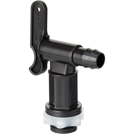 BH05557 Robinet de collecte d'eau de pluie avec écrou en plastique noir (1/4)