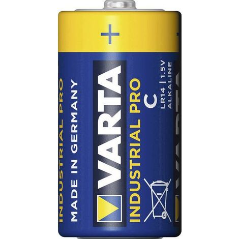 Varta – Pile alcaline LR14 (C) 7800 mAh 1.5 V – Pack de 20 – Optimisée pour applications industrielles – Plage de températures -10 à +50°C