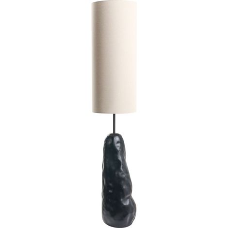 Stehlampe SELB Keramik Schwarz