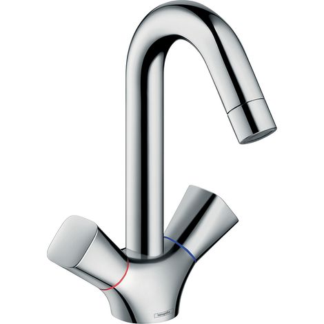 hansgrohe Logis 2-Griff Waschtischarmatur, Schwenkauslauf,