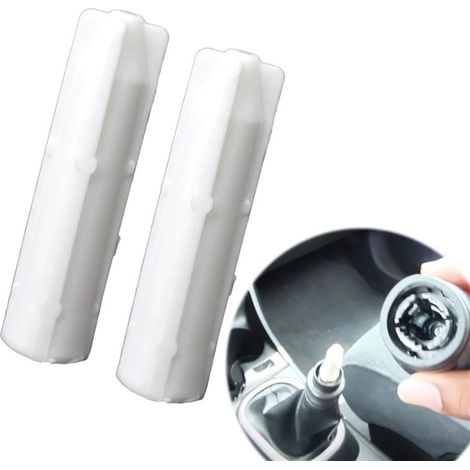 Pommeau de Levier de Vitesse En Cuir Anti-Rouille - Adaptateur Douille Intérieure 2 Pièces 6 Vitesses pour Renault Laguna II 2001-2008 (1/5)