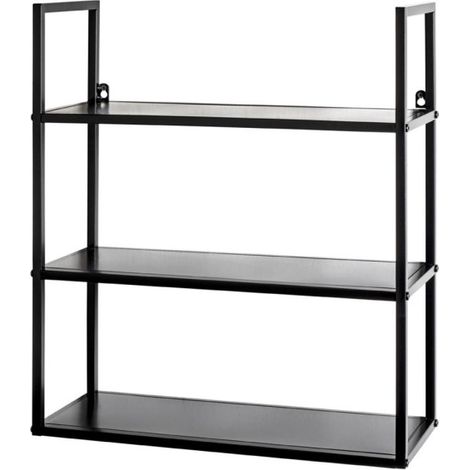 Étagère Murale Design "Gavana" 58cm Noir (1/5)