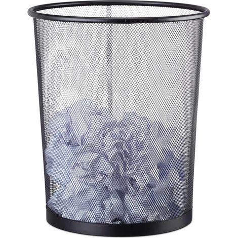 Papelera de metal