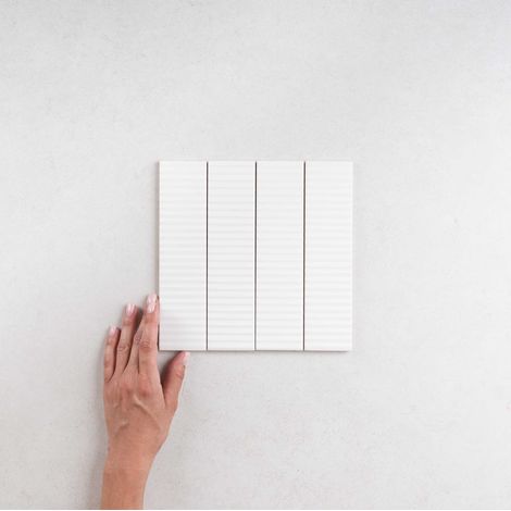 Faïence BISCUIT 5x20 cm Strip Bianco Biscuit (1/3)