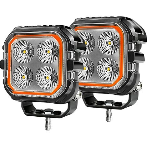 Luz de trabajo, foco/proyector, diseño impermeable, luz cuadrada de 3 pulgadas. (1/2)