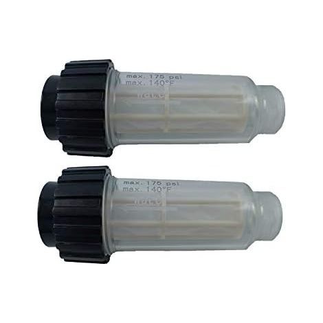 Filtre À Eau Avec Insert De Filtre (5.731-050.0) Pour Tous Les Nettoyeurs Haute Pression Karcher Avec Raccord D'eau 3/4"Avec Les Nettoyeurs Haute Pression 4.730-059.0 - 2 Pack (1/5)