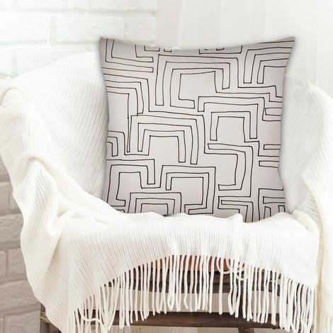 Housse de coussin pour décoration intérieure anti-ride pour chambre à coucher salon (1/5)